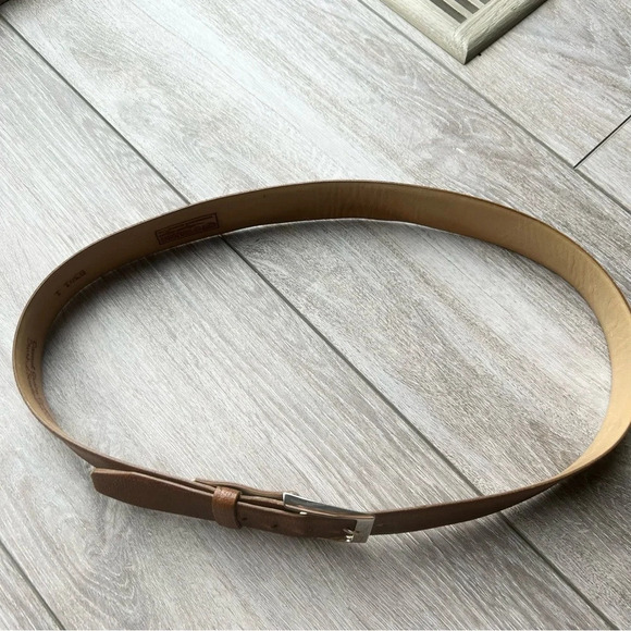 Vintage Quo Vadis Camel Grain Cowhide Brushed Suede Lining  Belt - Picture 6 of 15